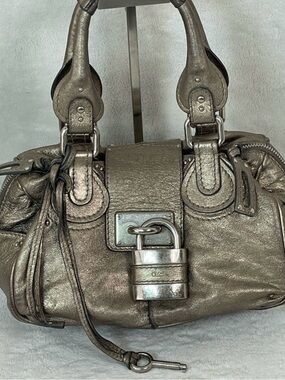 Chloé COA Vintage Y2K Lock & Key 2005 Paddington Satchel Bag Purse